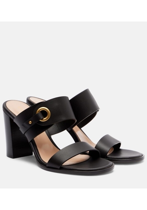 Gianvito Rossi 85 leather mules