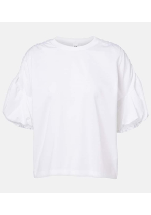 Noir Kei Ninomiya Gathered cotton jersey T-shirt