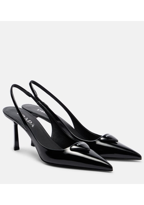 Prada Patent leather slingback pumps