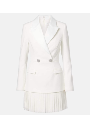 Rebecca Vallance Bridal Atlas pleated blazer dress