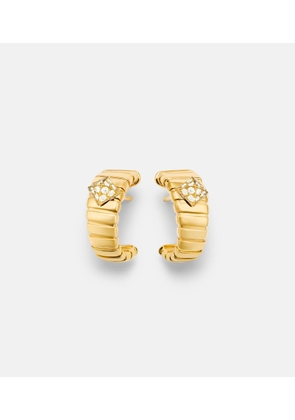 Bvlgari Bvlgari Tubogas 18kt gold earrings with diamonds