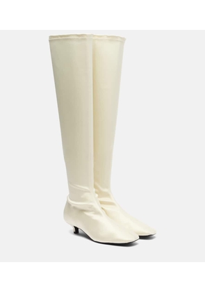 Toteme Satin knee-high boots