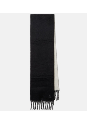 Moncler Logo alpaca and wool-blend scarf