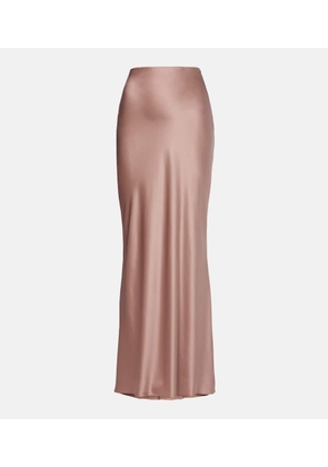 The Sei Silk satin maxi skirt