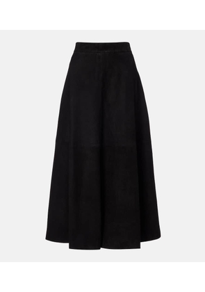 Rohe Suede midi skirt