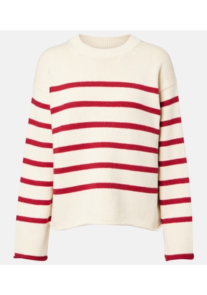 Velvet Lucia striped cotton and cashmere sweater