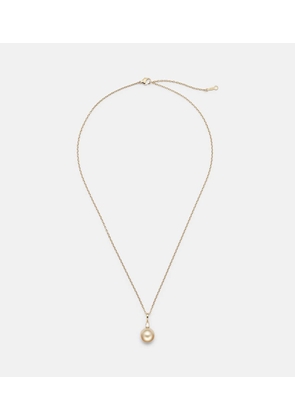 Mikimoto 18kt gold necklace with pearl and diamond