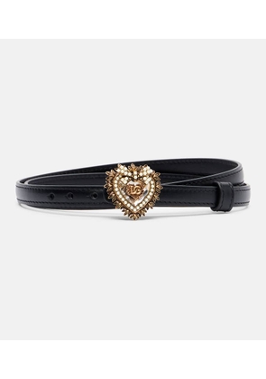 Dolce&Gabbana Devotion embellished leather belt