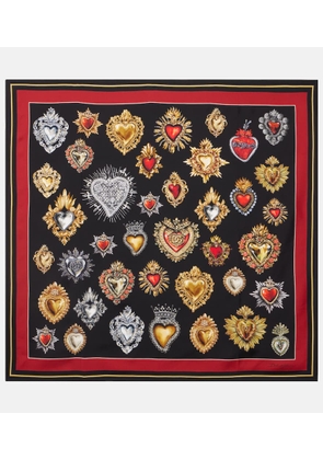 Dolce&Gabbana Printed silk twill scarf