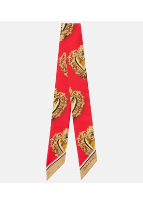 Dolce&Gabbana Printed silk twill scarf