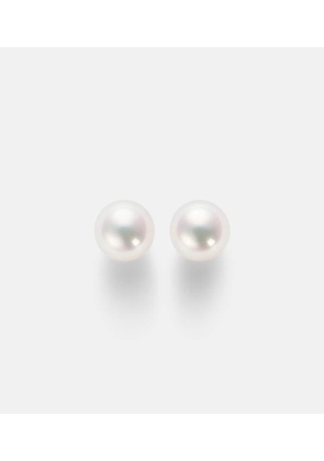 Mikimoto 18kt gold earrings with akoya pearls