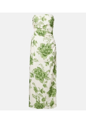 SIR Gardella cutout floral linen midi dress