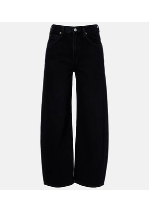 Agolde Low Curve cropped mid-rise barrel-leg jeans