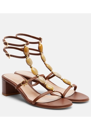 Gianvito Rossi Shanti 45 embellished leather sandals