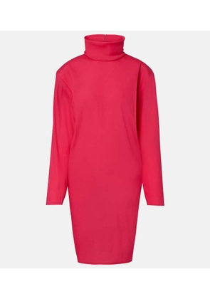 Saint Laurent Silk-blend midi dress