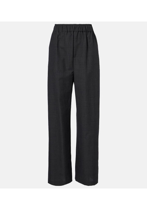 The Frankie Shop Baxter plaid wide-leg pants