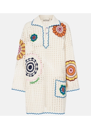 Alemais Elma crochet embroidered cotton kaftan