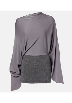 Aya Muse Slouchy jersey minidress