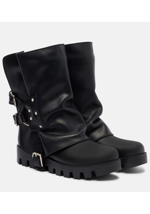 Dolce&Gabbana Leather biker boots