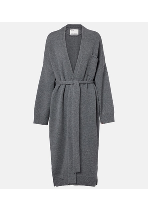 Extreme Cashmere NÂ°105 Coat belted cashmere wrap cardigan