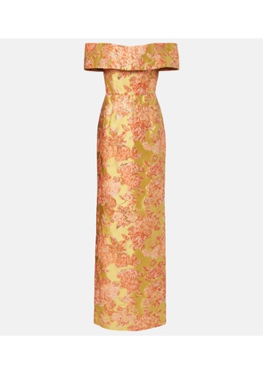 Markarian Clover embellished floral gown