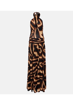 Pucci Printed wool-blend cocktail dress