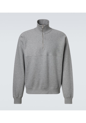 Jil Sander Cotton terry half-zip sweatshirt