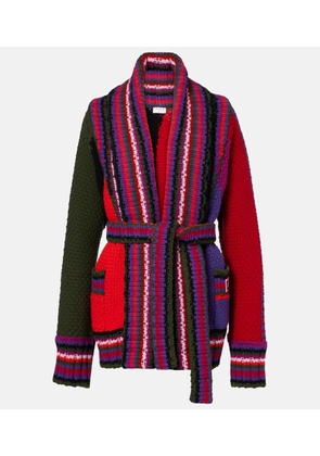 Pucci Striped wool wrap cardigan