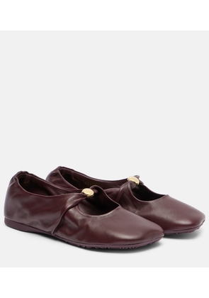 Loewe Pebble Soft leather ballet flats