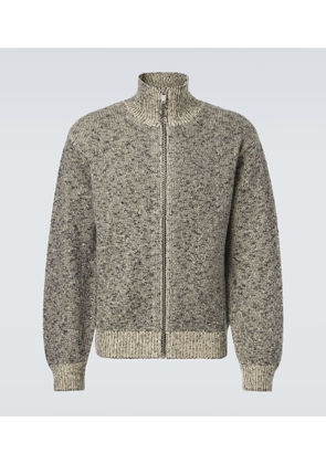 Jil Sander Wool and cotton zip-up cardigan