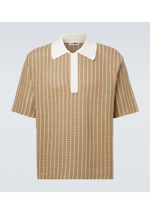 Jil Sander Knitted cotton polo shirt