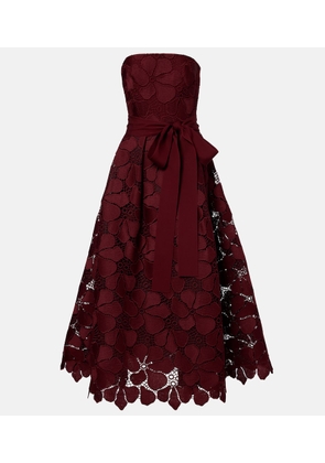 Elie Saab Silk-blend guipure lace cocktail dress