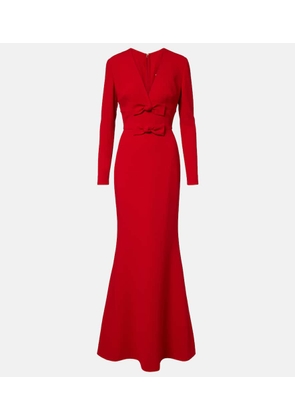 Elie Saab Bow-detail cady gown