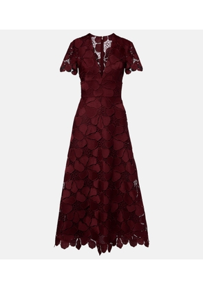 Elie Saab Guipure lace silk-blend maxi dress