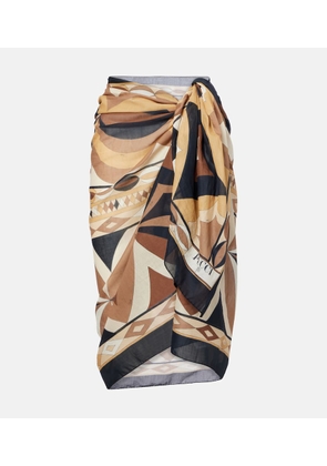 Pucci Collane cotton beach cover-up