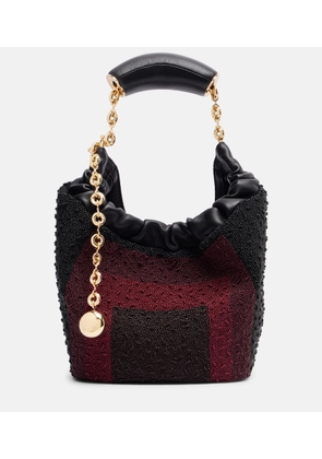 Loewe Squeeze Mini beaded leather tote bag