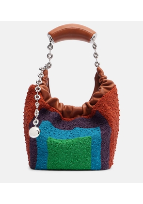 Loewe Squeeze Mini beaded leather tote bag