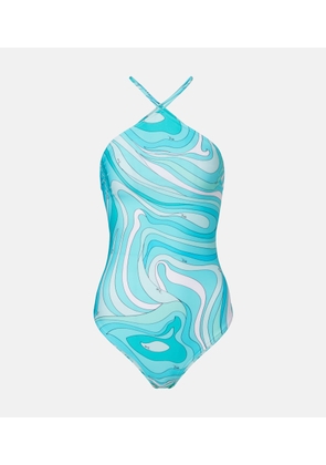 Pucci Marmo halterneck swimsuit