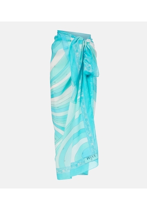 Pucci Iride cotton beach cover-up