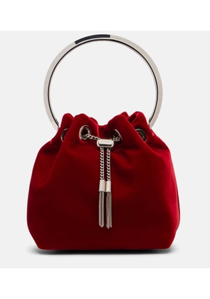 Jimmy Choo Bon Bon velvet bucket bag