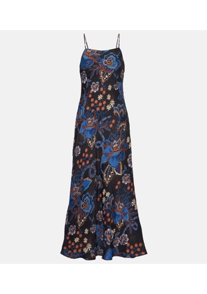 Farm Rio Snakes Bouquet maxi dress