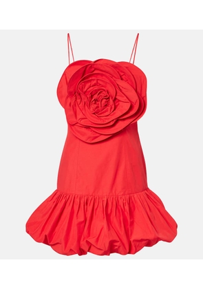 Farm Rio Floral-applique balloon minidress