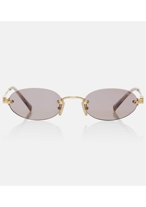 Miu Miu Logo oval sunglasses