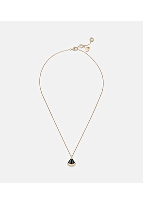Bvlgari Divas' Dream 18kt gold pendant necklace with onyx and diamonds