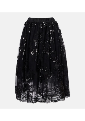 Simone Rocha Sequined midi skirt