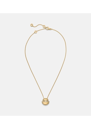 Bvlgari Bvlgari Cabochon 18kt gold pendant necklace with diamonds