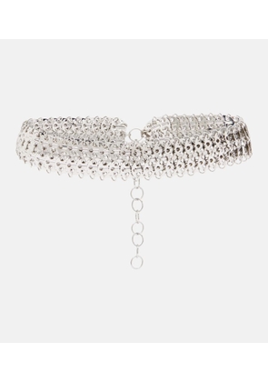Rabanne Embellished chain belt