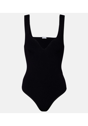Alaia Ribbed-knit bodysuit