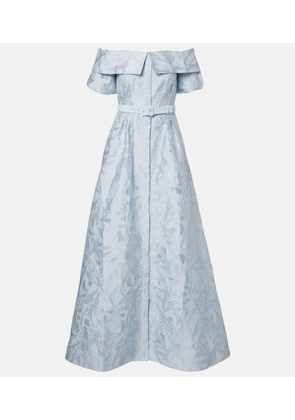 Rebecca Vallance Bridal Anneli cotton-blend brocade gown