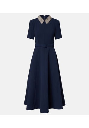 Rebecca Vallance Xena embellished crepe midi dress